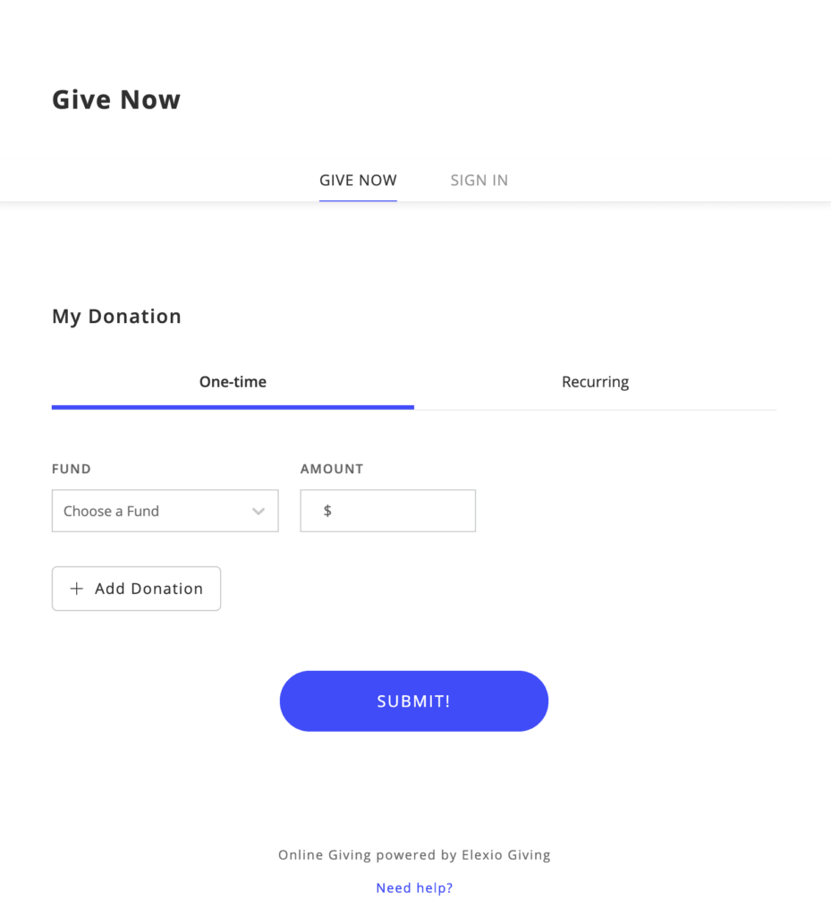 giving example